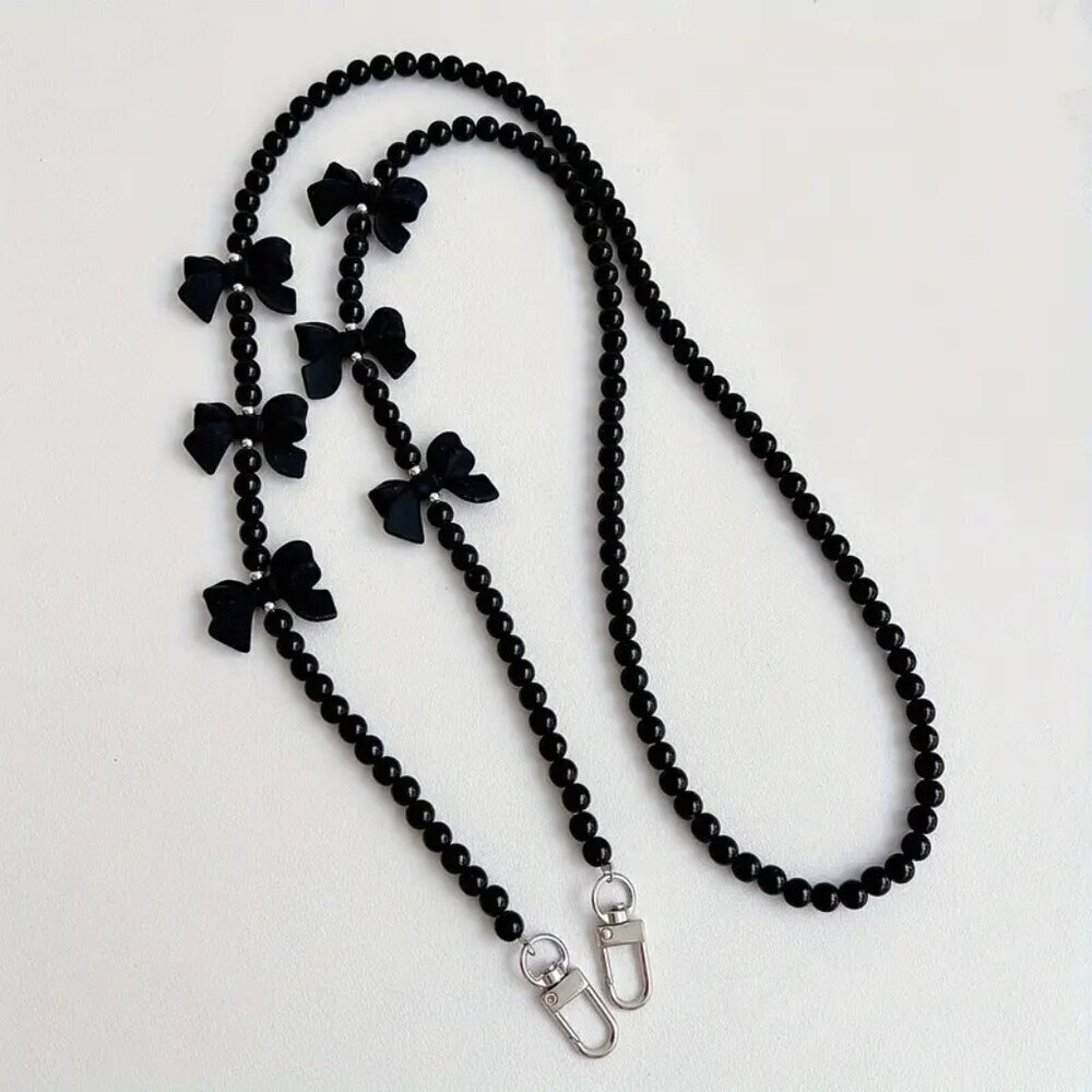 Butterfly Beaded Mobile Phone Lanyard